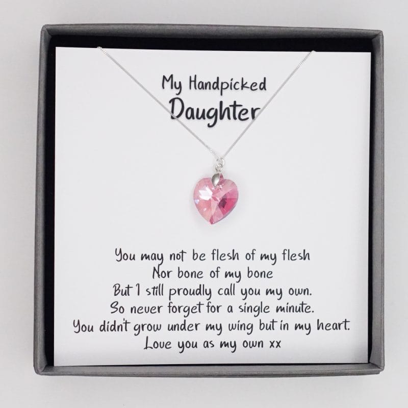 To My Handpicked Daughter - A Necklace of Love from the Heart