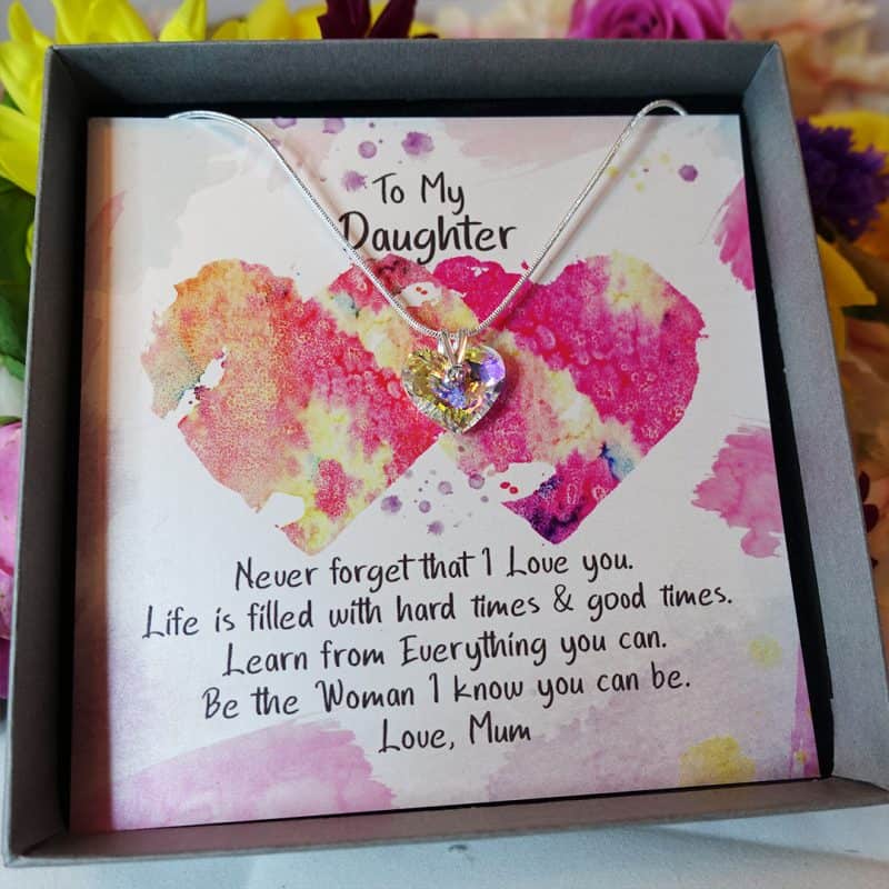 To My Daughter Necklace - Never Forget I Love You