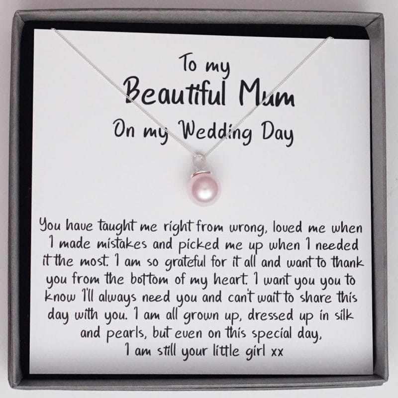 To My Beautiful Mum - A Necklace of Gratitude on My Wedding Day