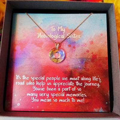 To My Unbiological Sister - A Necklace of Special Memories