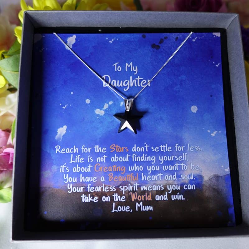 Black Star Crystal Necklace