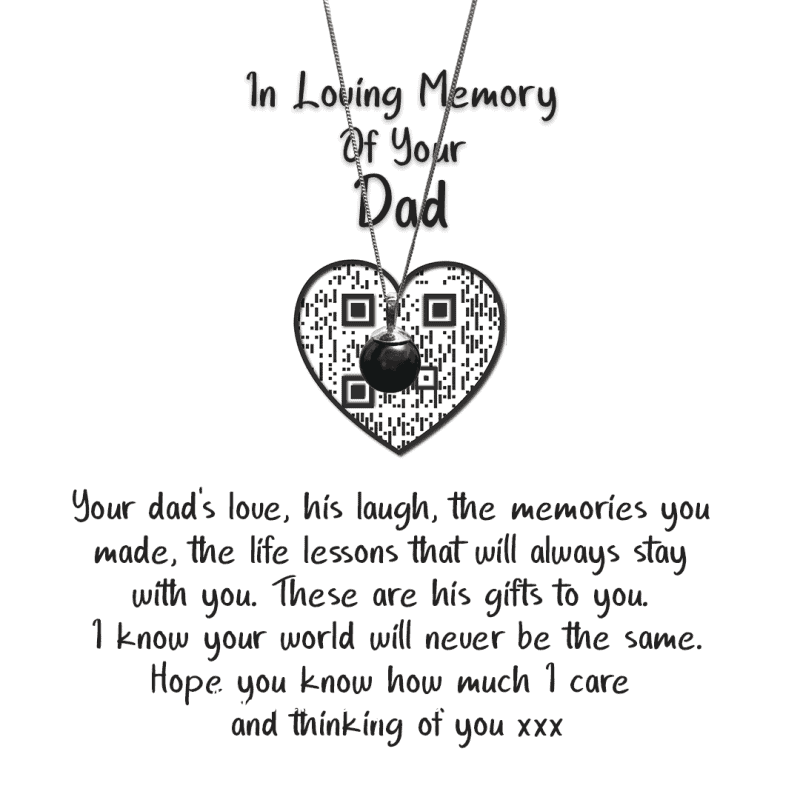 In Loving Memory of Your Dad - Personalised Memorial Necklace
