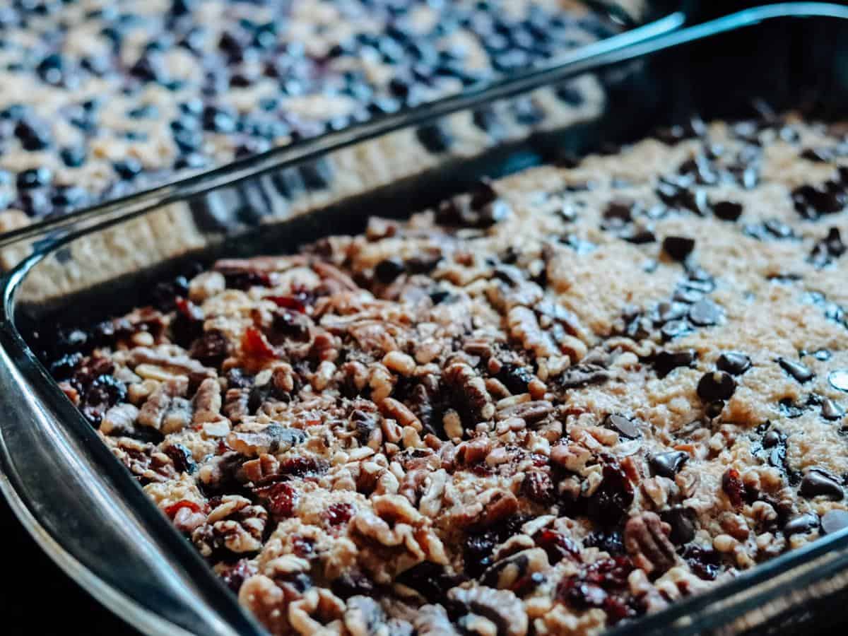 2 pans of cooked soaked baked oatmeal