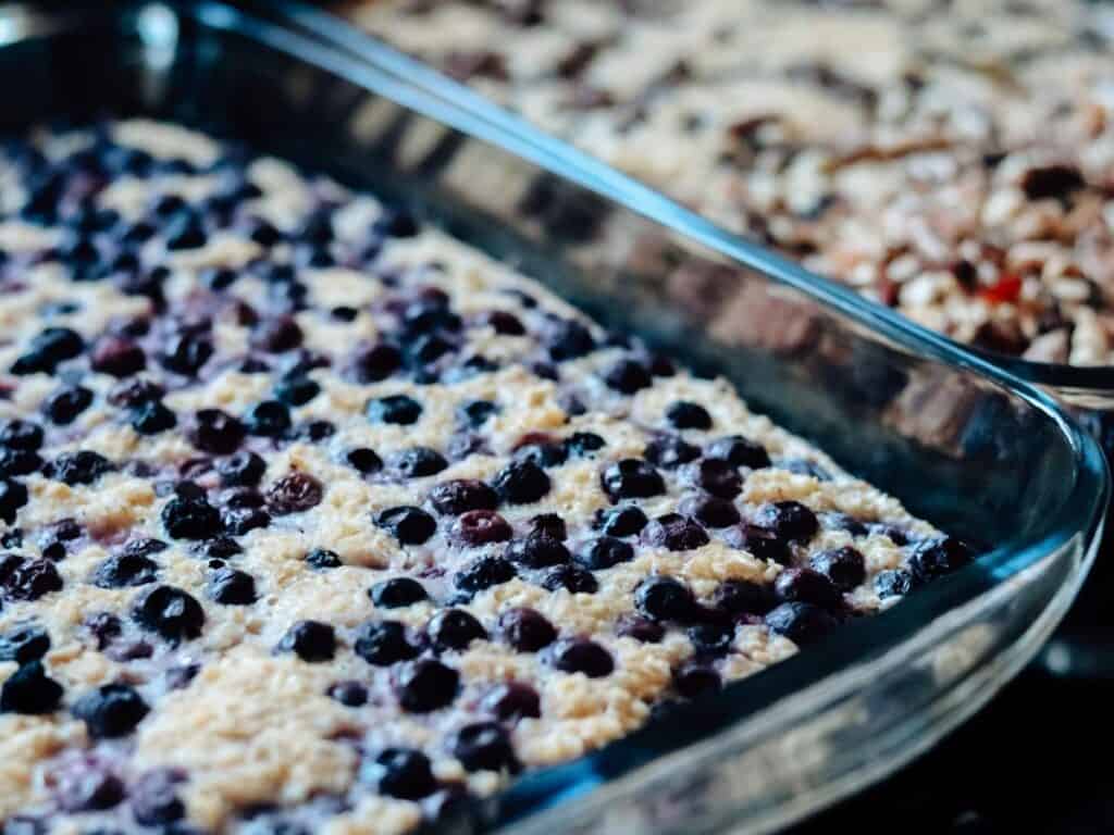 2 pans of fully cooked soaked baked oatmeal