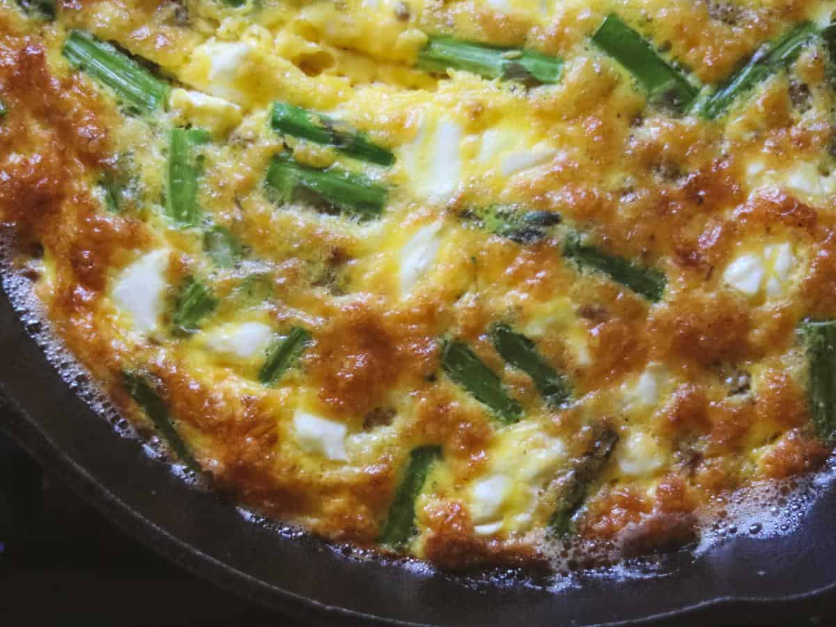 frittata in pan without cheese