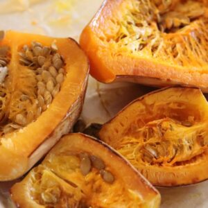 inside of cooked winter squash
