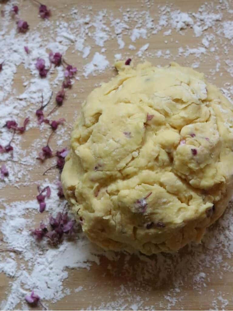 redbud scone dough