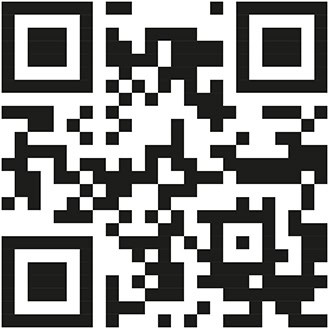 qr-code-parkhotel_329 Ein schwarzweißer QR-Code, der aus einem Muster aus Quadraten besteht.