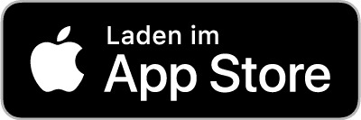 Apple App Store-Abzeichen mit dem Text „Laden im App Store“ auf Deutsch und dem Apple-Logo auf schwarzem Hintergrund.
