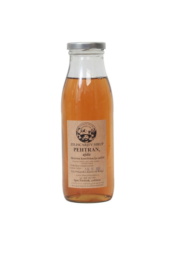 Foršček kmetija pod Hrelenom, Zeliščni sirupi, 500 ml - slika 2