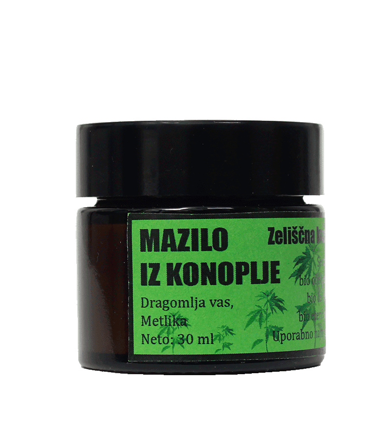 Zeliščna kmetija Kočevar, Mazilo iz konoplje s sivko, 40 ml