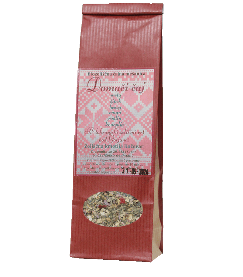 Zeliščna kmetija Kočevar, Domači čaj, 30g