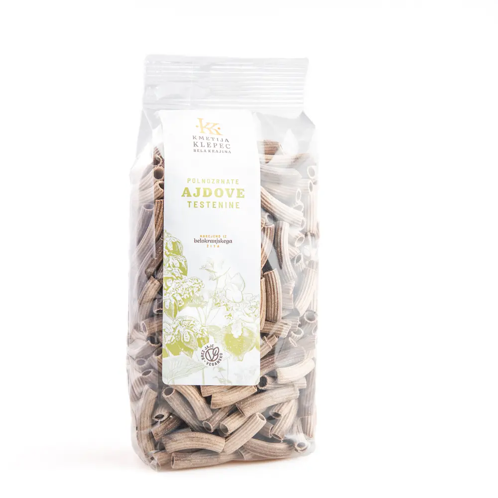 Kmetija Klepec, Ajdove testenine z lanom