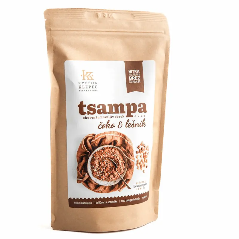 Kmetija Klepec, Čoko-lešnik tsampa, 400g