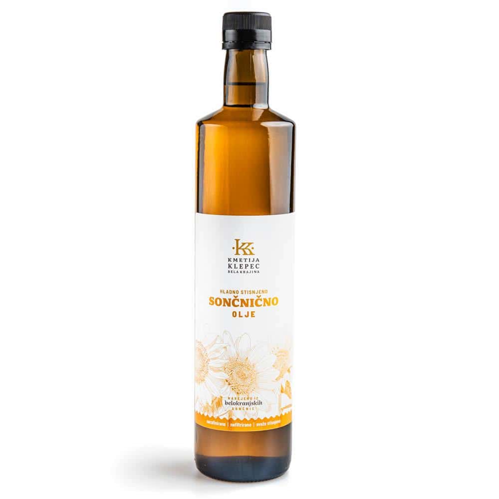 Kmetija Klepec, Sončnično olje 750 ml