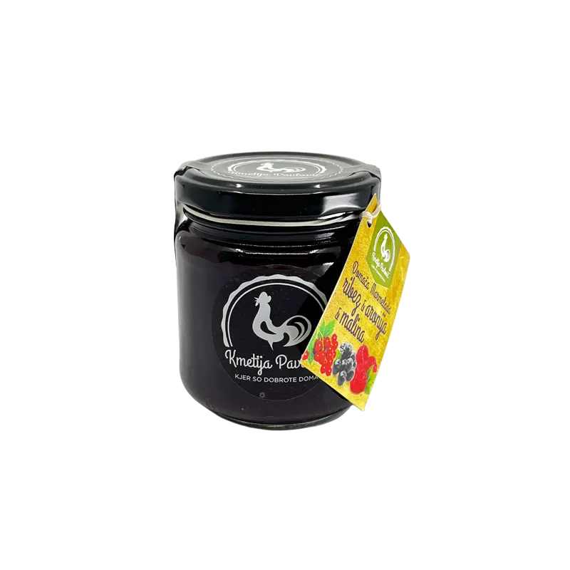 marmelada ribez, aronija in malina