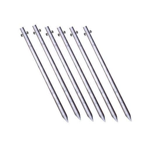 Steel grounding rods for electrical transmission and distribution networks.