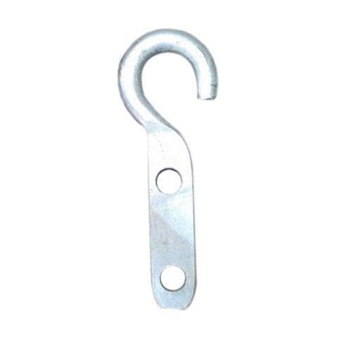 Metal transmission hook used in electrical distribution systems.