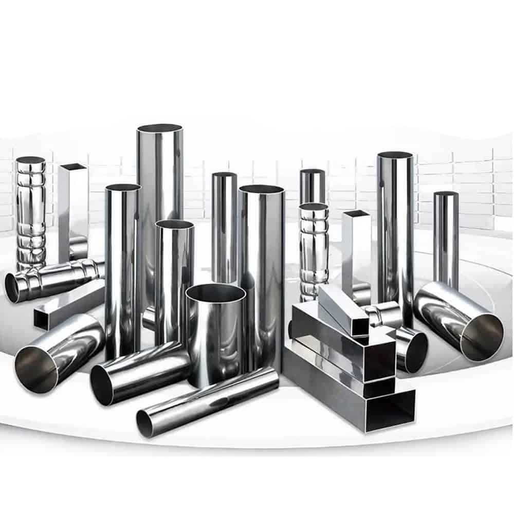 High-quality stainless steel pipes and fittings for industrial use.