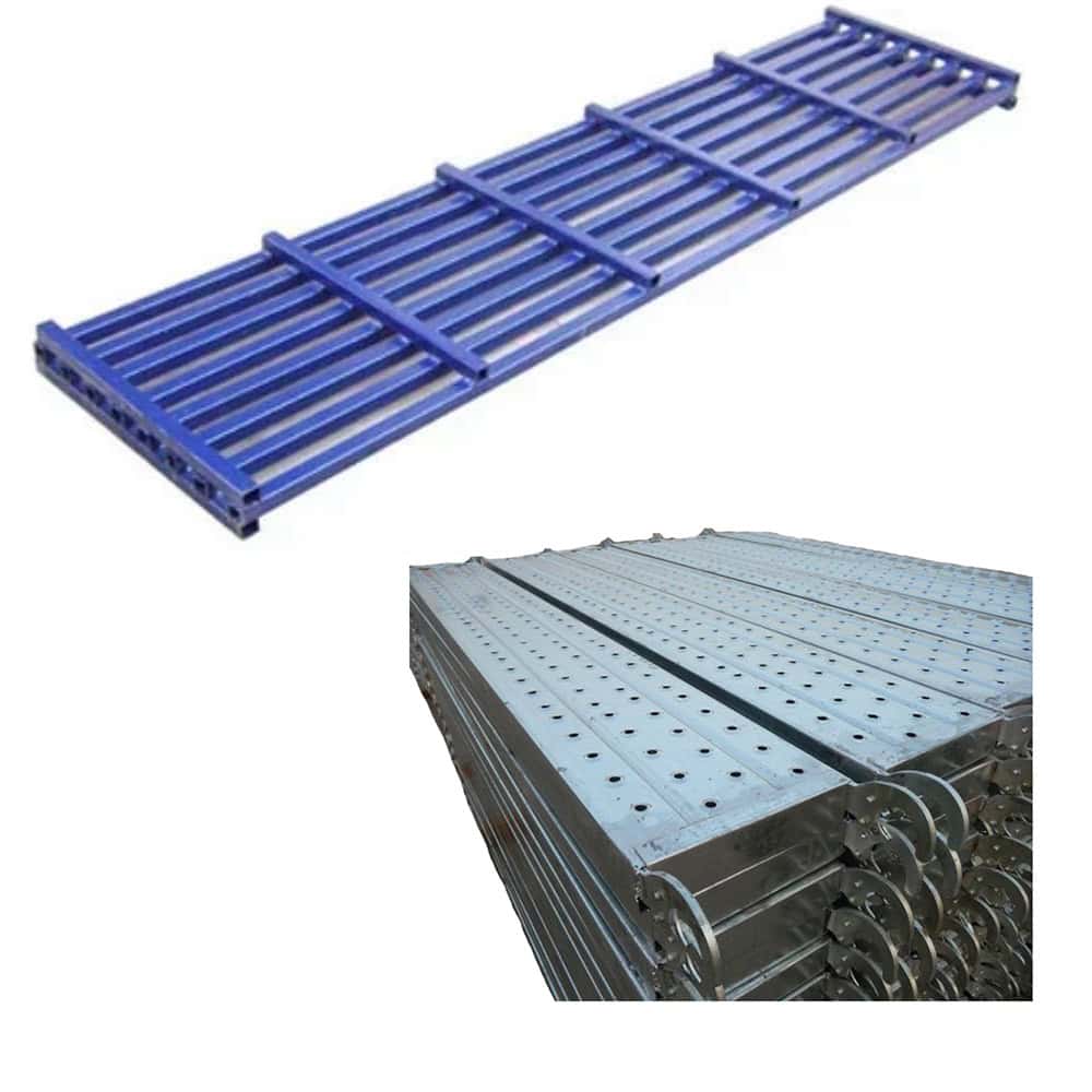 Heavy-duty construction equipment racks for safe storage and transport.