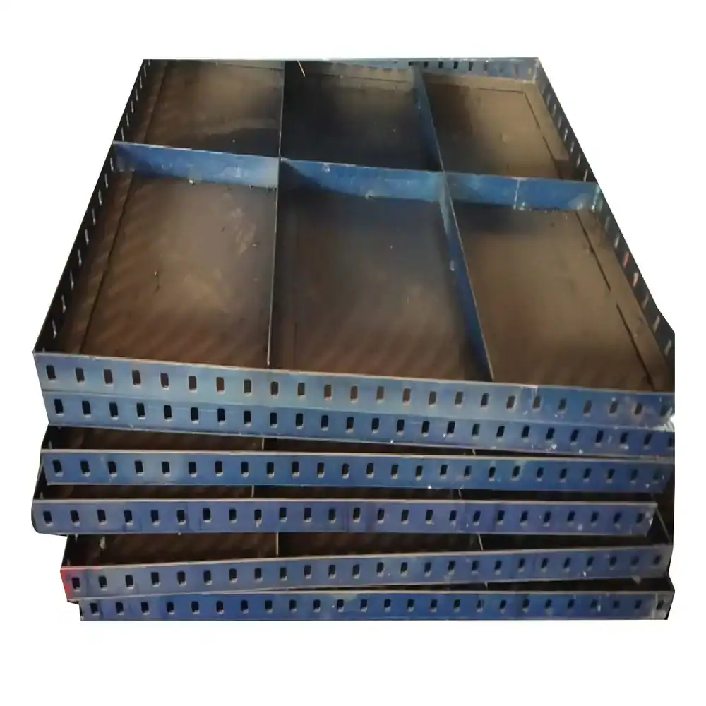 Industrial construction equipment storage trays for efficient organization.
