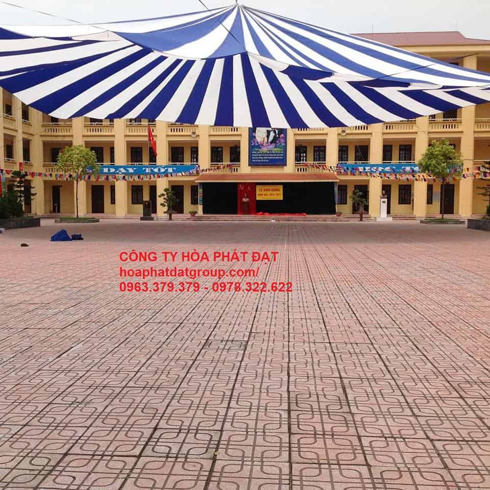 Báo giá dù che sự kiện, dù sân trường che nắng mưa loại lớn