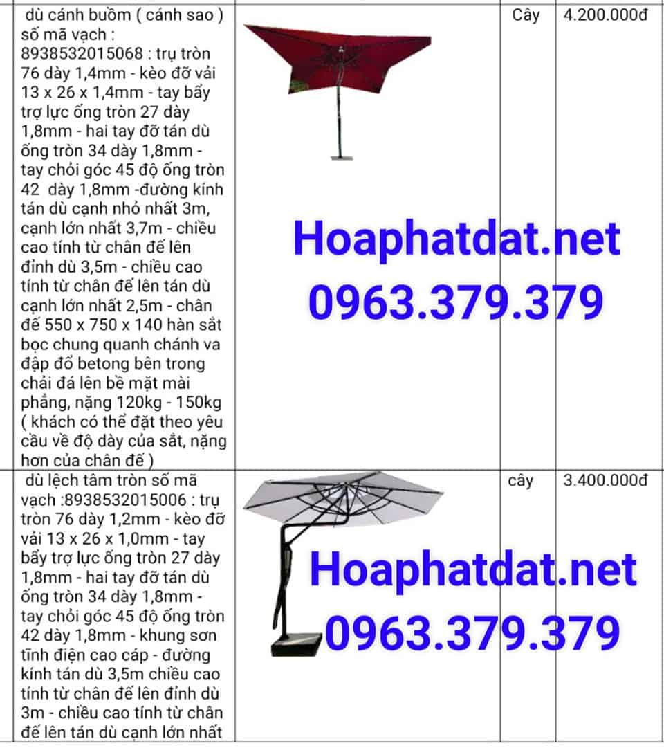 bảng-giá-bán-dù-che-nắng-ngoài-trời1