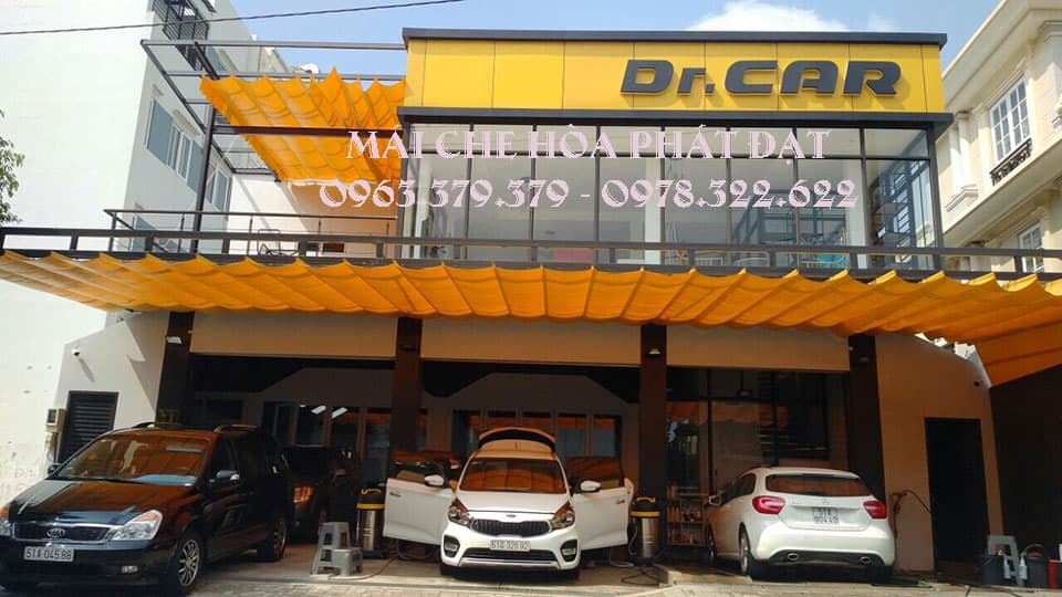 mái bạt xếp kéo dây hình lượn sóng mái bạt xếp kéo dây hình lượn sóng