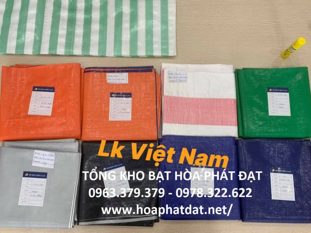 Bảng giá bạt nhựa giá rẻ, bạt nhựa khổ lớn, bạt cuộn khổ 2,4,6,8,10m x 100m giá tốt nhất thị trường