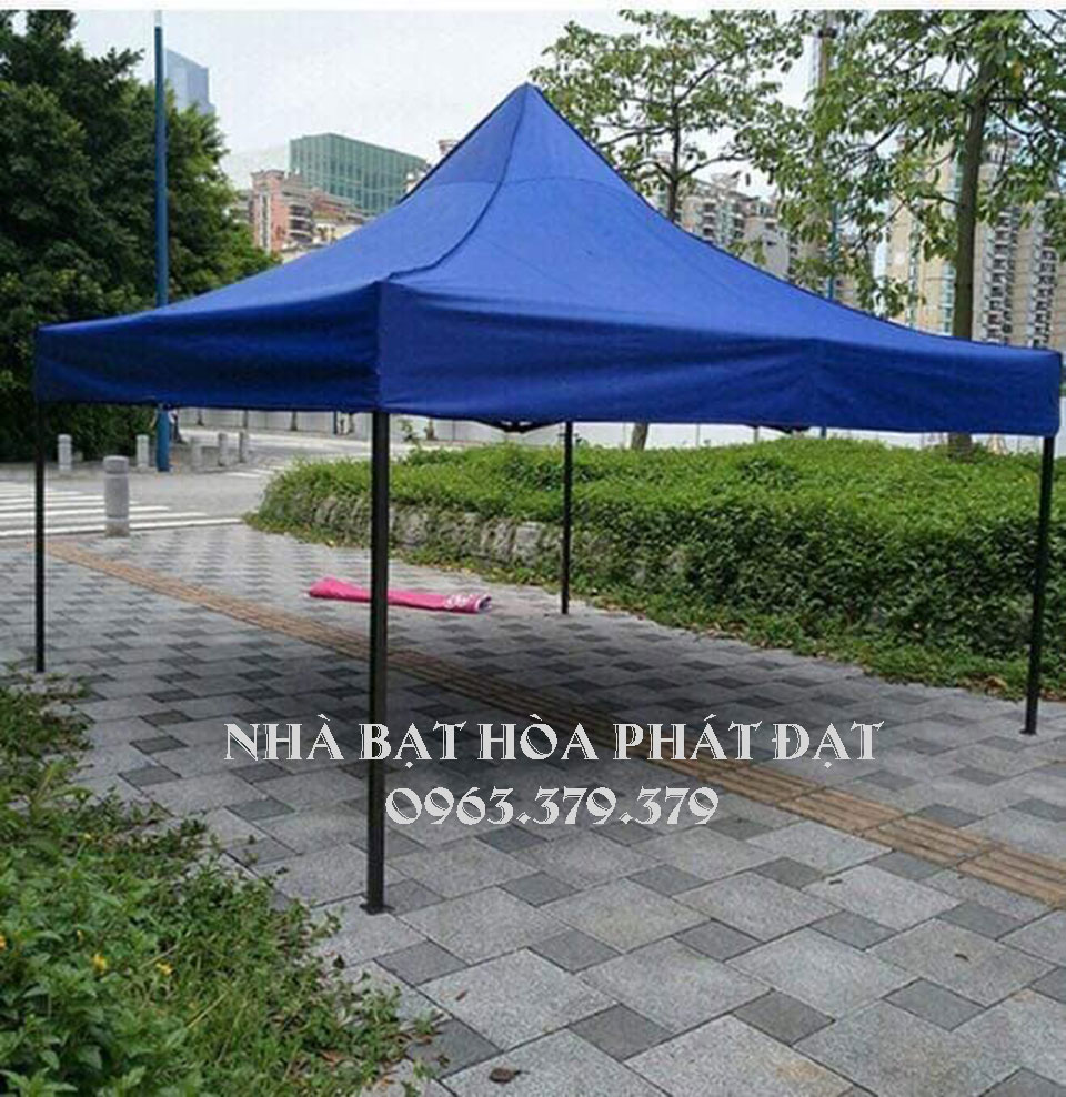 lều-bạt-xếp-ngoài-trời-3m-x-3m-màu-xanh