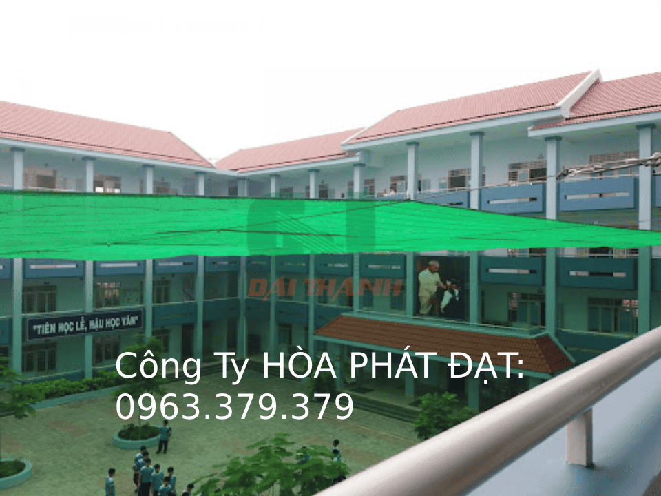 Màng xanh che công trình đảm bảo an toàn