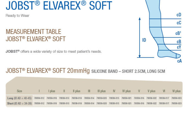 JOBST® Elvarex® Soft Knee-High Compression Garments - Home Health Care