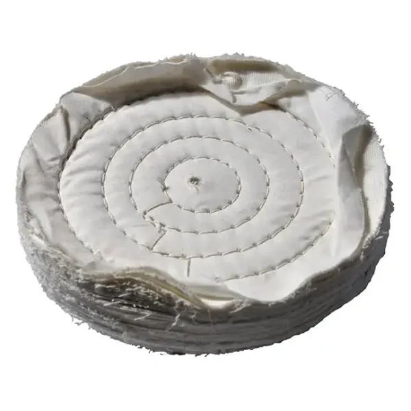 White buffing pad for polishing surfaces