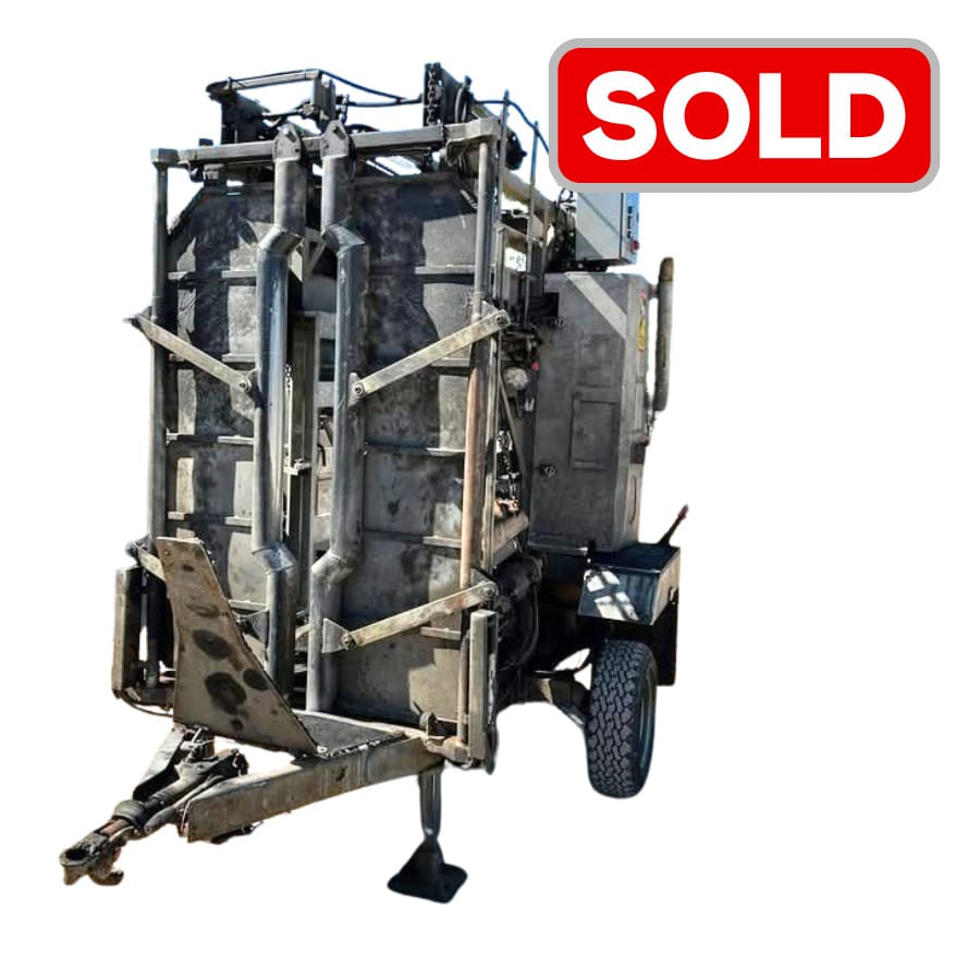Used industrial equipment, marked sold, front view