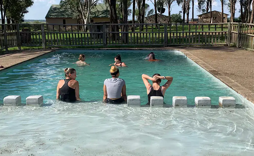 Healing pool at Hope Again Wellness Center for mental health and holistic healing.