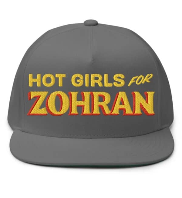 Hot Girls For Zohran Flat Bill Cap
