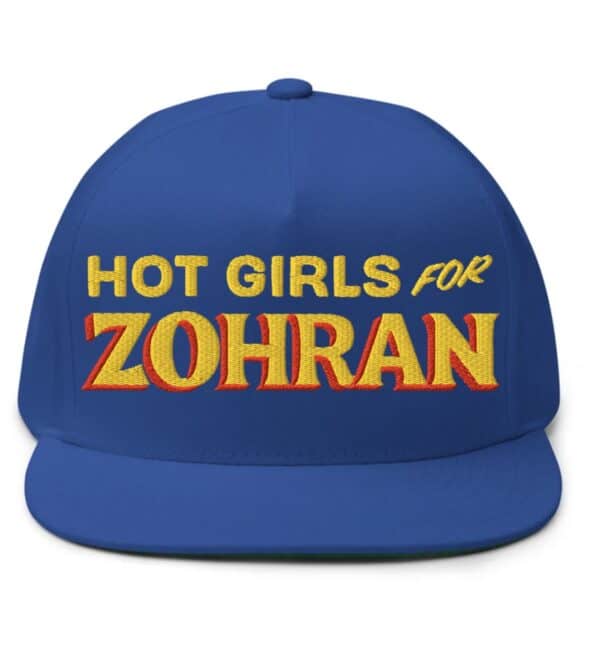 Hot Girls For Zohran Flat Bill Cap