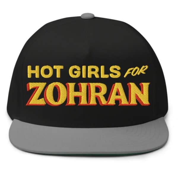 Hot Girls For Zohran Flat Bill Cap