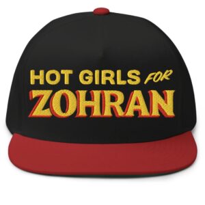 Hot Girls For Zohran Flat Bill Cap
