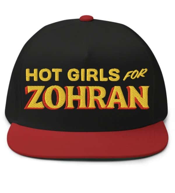 Hot Girls For Zohran Flat Bill Cap