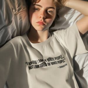 I AM TIRED OF WHITE PEOPLE” ALLY T-SHIRT