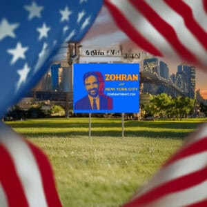 Mayor Mamdani 2025 Yard Sign, Zohran for NYC Sign