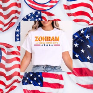 New-York-City-Support,-Hot-Girls-for-Zohran-2025-Campaign-T-Shirt-america