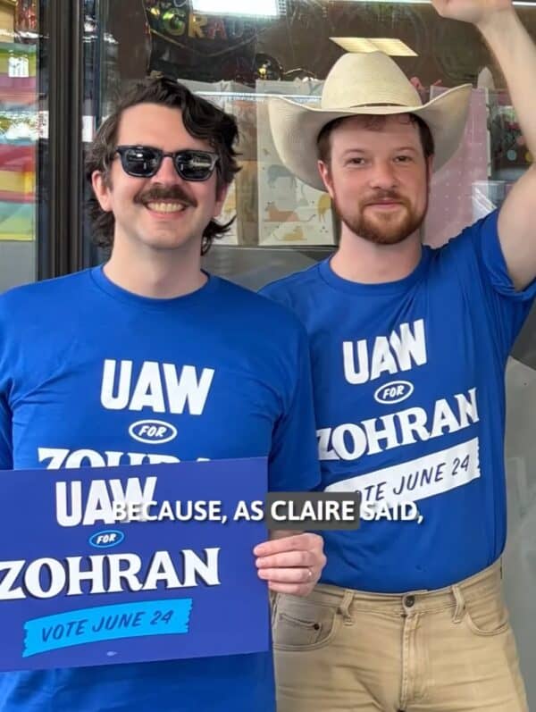 UAW For Zohran T-Shirt