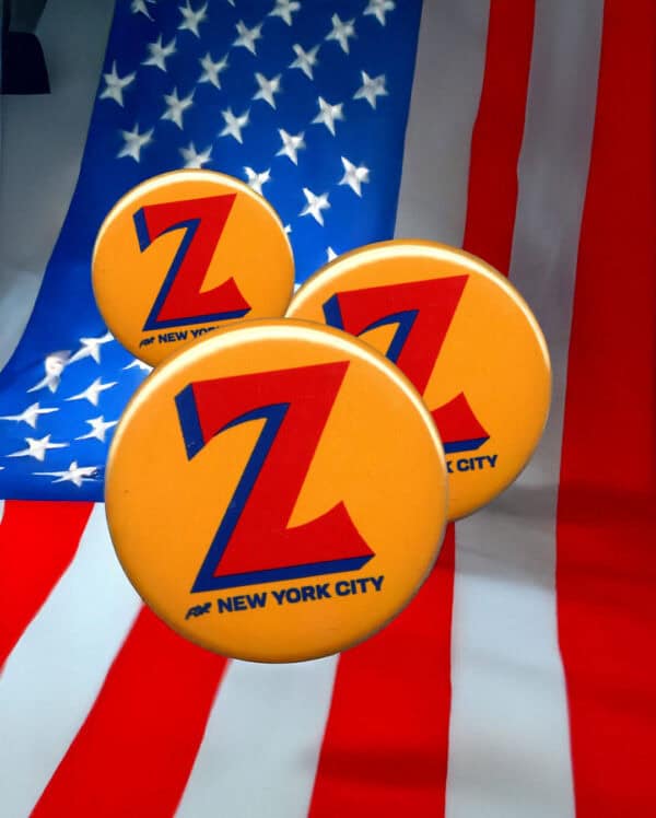 Z gold Zohran Mamdani New York City Mayor NYC 2025 Button