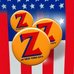 Z gold Zohran Mamdani New York City Mayor NYC 2025 Button