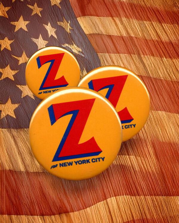 Z gold Zohran Mamdani New York City Mayor NYC 2025 Button