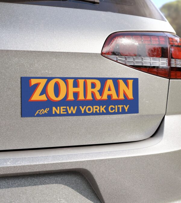 Zohran For New York City Car Magnet