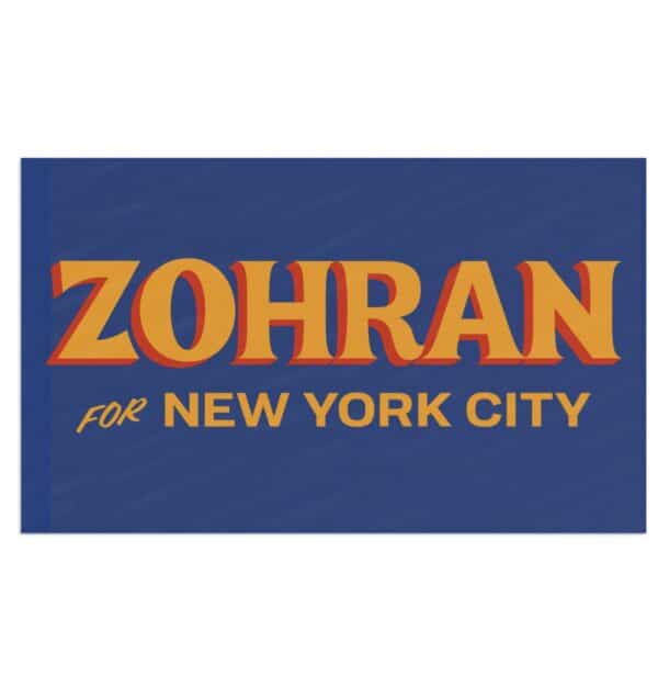 Zohran For New York City Flag