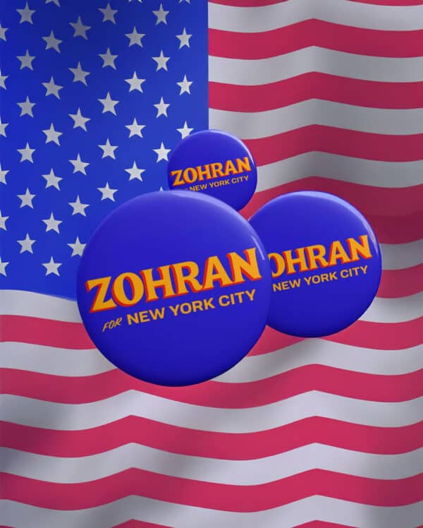 Zohran Mamdani For New York City Button Pin
